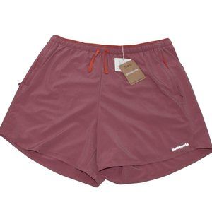 New Patagonia Women's Multi Trails Evening Mauve Athletic Shorts Size SMALL